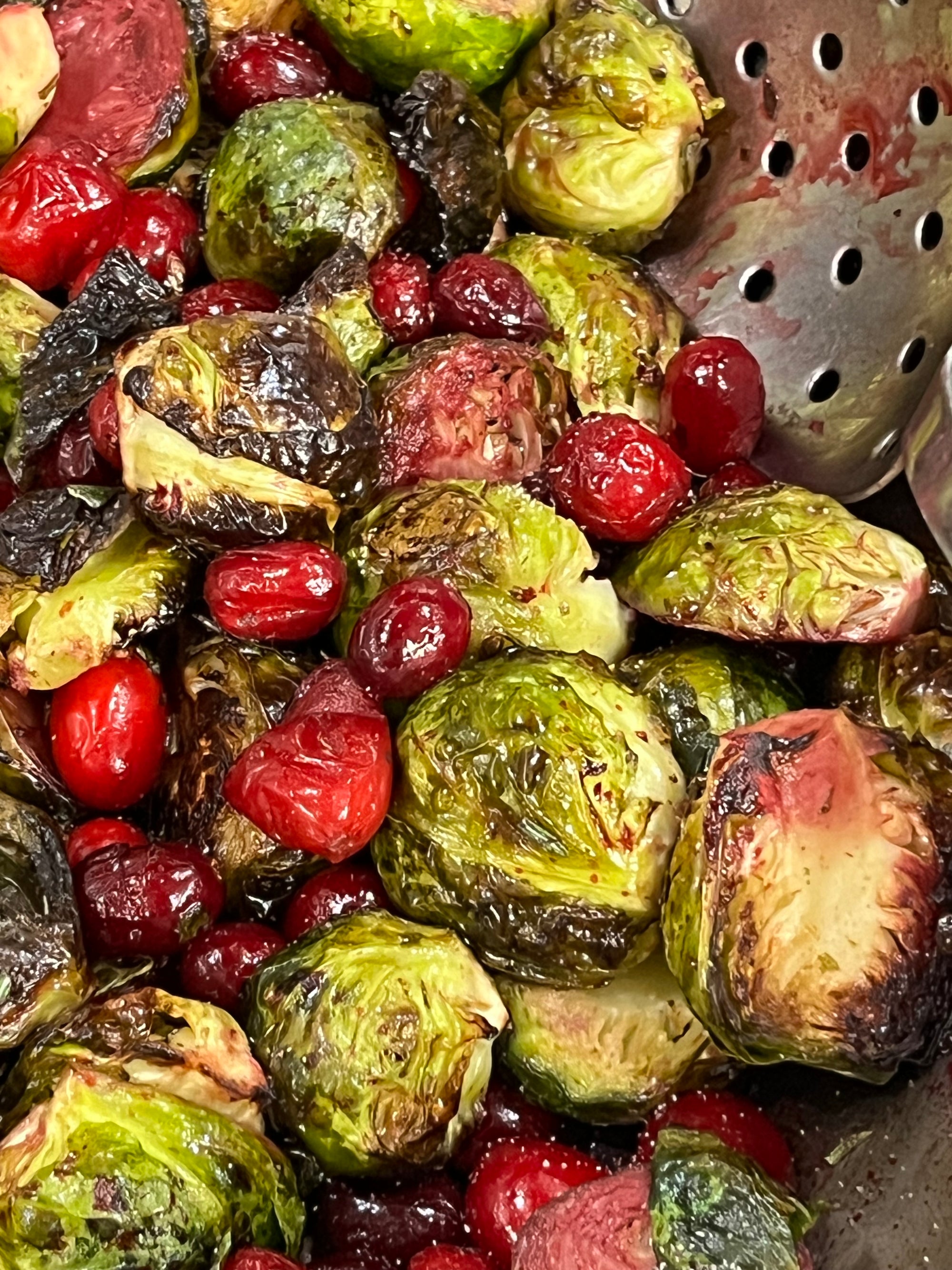 Roasted Brussel Sprouts with Cranberries **