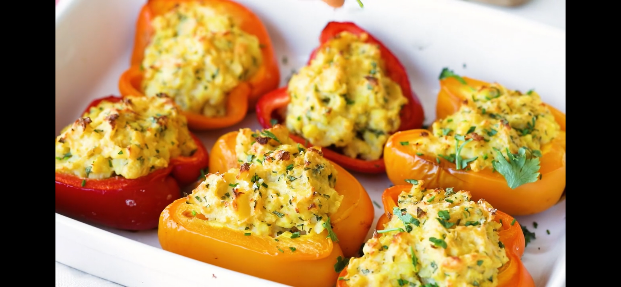 Potato and Herb Stuffed Peppers